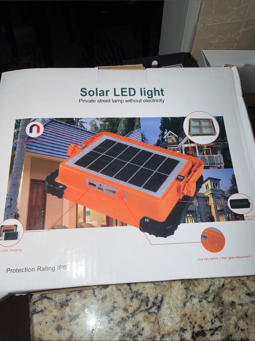 Solar LED Light Portable Solar-Powered Lantern 🏮 🤩